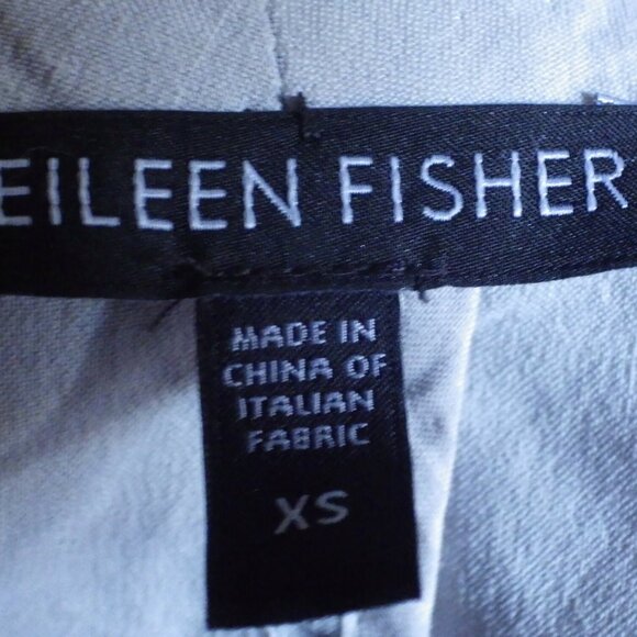 Eileen Fisher Lightweight Linen Jacket/ Pale gray/ Size XS - Picture 6 of 6